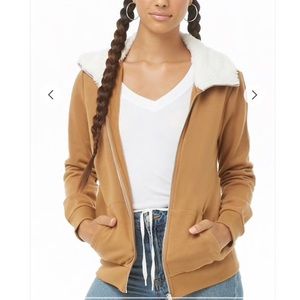 NWT Forever 21  Fleece Zip Up S